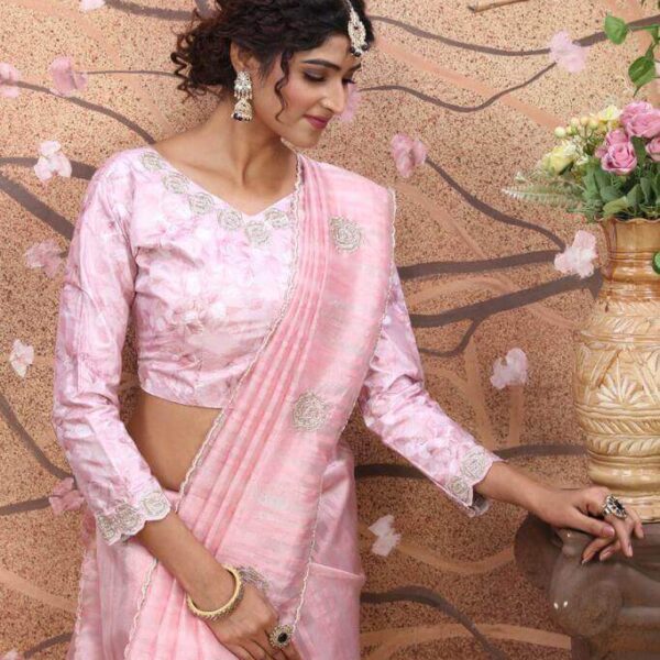 Parul Baby Pink Saree